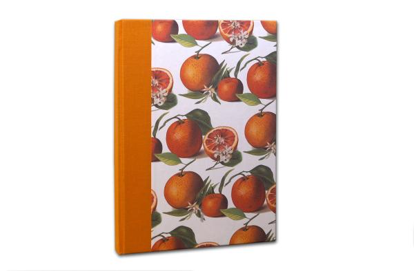 Notebook A5 blank with flowers